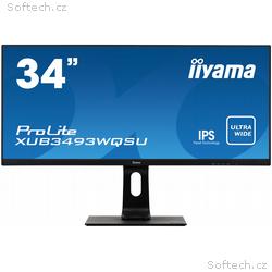 34" iiyama XUB3493WQSU-B: IPS, UWQHD, 400cd, m2, 4