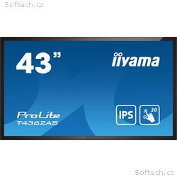 43" iiyama T4362AS-B1:IPS, 4K UHD, Android, 24, 7