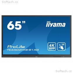 65" iiyama TE6502MIS-B1AG: VA, 4K, 400cd, m2, iiWa