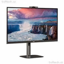 AOC, Q27V5CW, 27", IPS, QHD, 75Hz, 4ms, Black, 3R