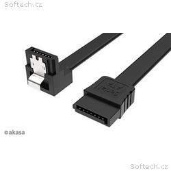 AKASA - Proslim SATA kabel 90° - 50 cm