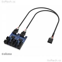 AKASA - USB 2.0 interní HUB 1-4