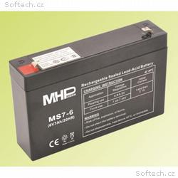 Pb akumulátor MHPower VRLA AGM 6V, 7Ah (MS7-6)