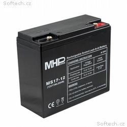 Pb akumulátor MHPower VRLA AGM 12V, 17Ah (MS17-12)