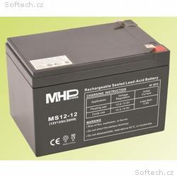 Pb akumulátor MHPower VRLA AGM 12V, 12Ah (MS12-12)