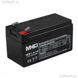 Pb akumulátor MHPower VRLA AGM 12V, 1,3Ah (MS1.3-1
