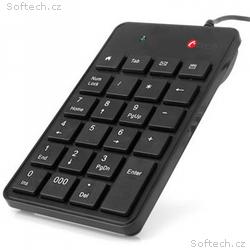 C-TECH KBN-01, Drátová USB, UK layout, Černá