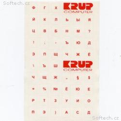 polepka na klávesnici - bílá, ruská