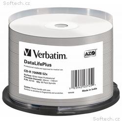 VERBATIM CD-R(50-Pack)Spindle, Print, 52x, 700MB, 
