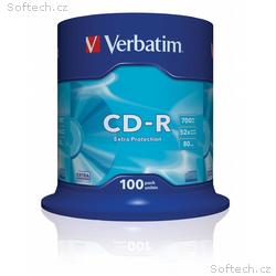 VERBATIM CD-R(100-Pack)Spindl, ExtraProtect, 52x, 