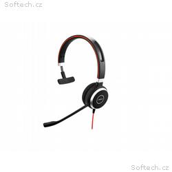 Jabra Evolve 40, Mono, Jack, Drát, Černá