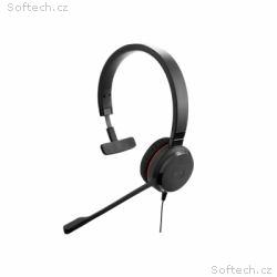 Jabra Evolve 30 II, Mono, Jack, Drát, Černá