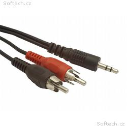 GEMBIRD kabel minijack 3.5mm - 2x RCA M, M 2,5m