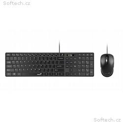 Genius set klávesnice + myš SlimStar C126 CZ+SK