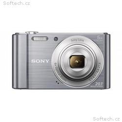 Sony Cyber-Shot DSC-W810 stříbrný,20,1M, 6xOZ, 720
