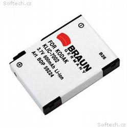 Braun akumulátor KODAK Klic 7002, 600mAh