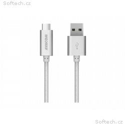 Kabel AVACOM TPC-100S USB - USB Type-C, 100cm, stř