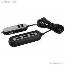 AVACOM CarHUB nabíječka do auta 5x USB výstup, čer