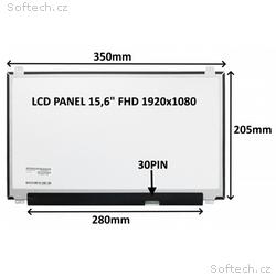 LCD PANEL 15,6" FHD 1920x1080 30PIN MATNÝ IPS, ÚCH