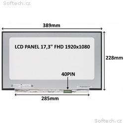LCD PANEL 17,3" FHD 1920x1080 40PIN MATNÝ IPS 144H