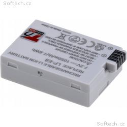 Baterie T6 power Canon LP-E8, 1050mAh, 7,6Wh, šedá