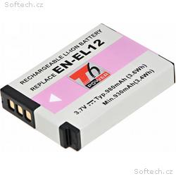 Baterie T6 Power Nikon EN-EL12, 1050mAh, 3,8Wh, če