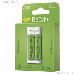 GP nabíječka baterií Eco E211 + 2× AA REC 2000