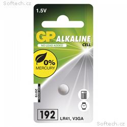 Alkalická knoflíková baterie GP LR41 (192F), 1 ks