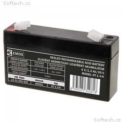 AKUMULÁTOR SLA 6V, 1,3Ah FA -4,7mm