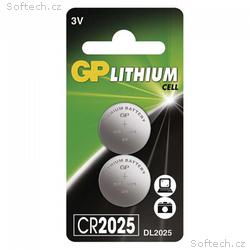 GP CR2025 Lithiová knoflíková baterie (2ks)