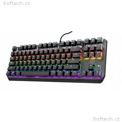 TRUST GXT834 CALLAZ, Drátová USB, US layout, Černá