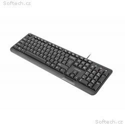 Natec Trout, Drátová USB, CZ-SK layout, Černá