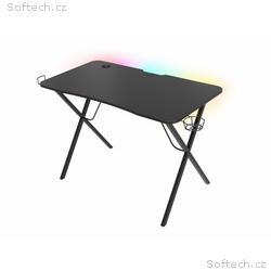 Genesis Holm 200 RGB - herní stůl s RGB podsvícení