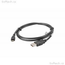 LANBERG Kabel USB 2.0 AM, Micro, 1m, černý