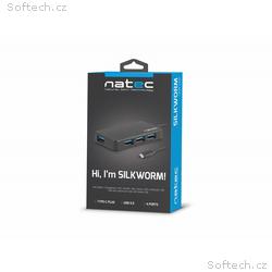 Natec Silkworm USB-C rozbočovač 4x USB 3.0 HUB