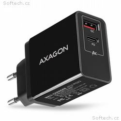 AXAGON ACU-PQ22, PD & QC nabíječka do sítě 22W, 2x