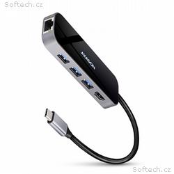 AXAGON HMC-6GL, USB 3.2 Gen 1 hub, 3x USB-A, HDMI 