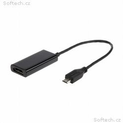 Gembird adaptér MHL (M) - HDMI (F) + microUSB (BF,