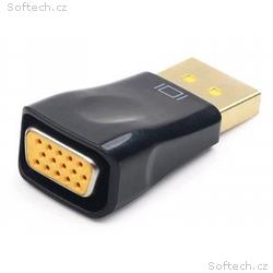 Gembird redukce Displayport na VGA, M, F, černá