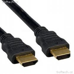 Kabel HDMI-HDMI 10m, 1.4, M, M, stí, zl. kontakty