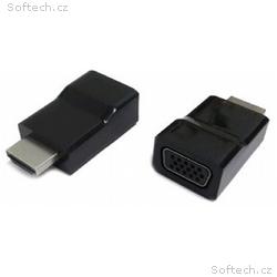Kab. redukce HDMI na VGA, M, F, černá