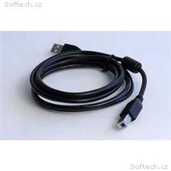 Kabel USB A-B 3m 2.0 HQ s ferritovým jádrem