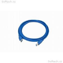 Kabel USB A-A 3m USB 3.0 prodlužovací, modrý