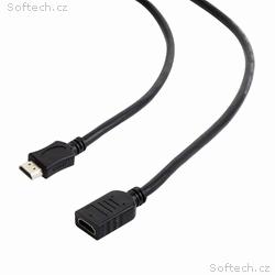 Kabel CABLEXPERT HDMI-HDMI 3m, 1.4, M, F stíněný, 