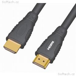 PremiumCord Kabel HDMI A - HDMI A M, M 10m, zlac.k