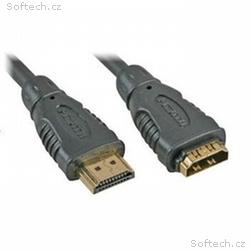 PremiumCord prodlužovací kabel HDMI, M, F, 3m