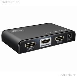 PremiumCord HDMI 2.0 splitter 1-2 porty, 4K x 2K, 