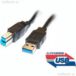 PremiumCord Kabel USB 3.0 Super-speed 5Gbps A-B, 9
