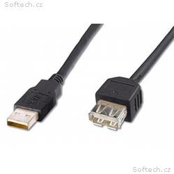 PremiumCord USB 2.0 kabel prodlužovací, A-A, 0,5m,