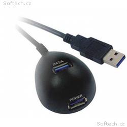 PremiumCord USB 3.0 stolní držák USB zařízení 1.8m